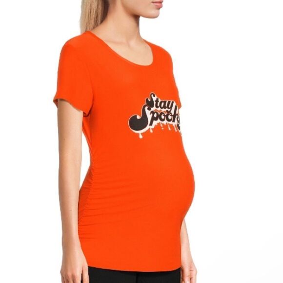 Stay Spooky Maternity Short Sleeve Shirt - Picture 4 of 5